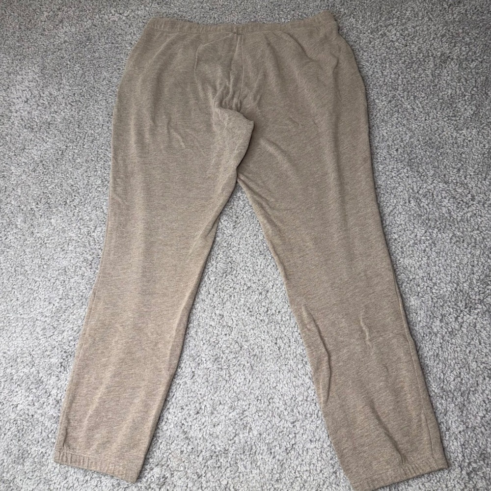 New York & Company WomensTan FleeceJoggers Size LLounge Pants Drawstring Pockets - Picture 2 of 4
